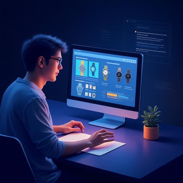 Selecting a watch model online